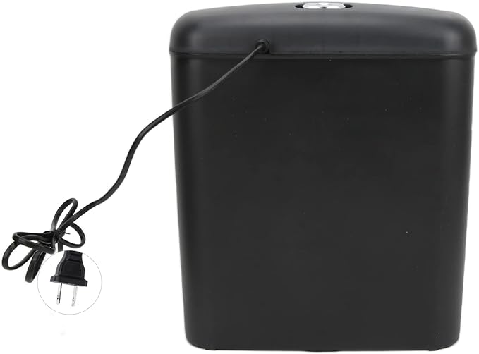 Paper Shredder, Portable Mini Paper Grinder File Shredder Mute Intelligent Shutdown Compact Overheat Protection File Shredder Desktop Shredding Machine for School Office Home Use(#2)