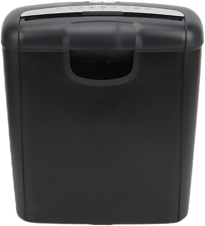 Paper Shredder, Portable Mini Paper Grinder File Shredder Mute Intelligent Shutdown Compact Overheat Protection File Shredder Desktop Shredding Machine for School Office Home Use(#2)
