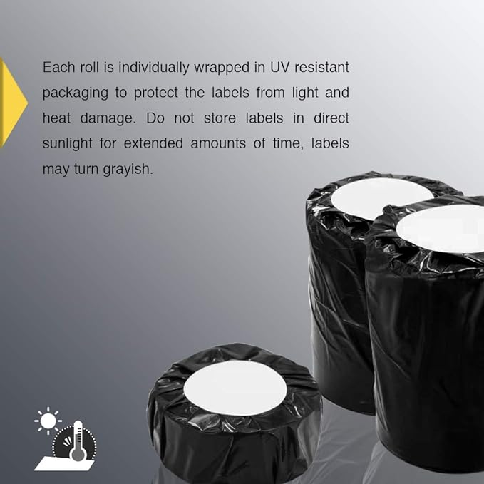 BETCKEY - 4" x 4" Shipping & Large Square Labels Compatible with Zebra & Rollo Label Printer,Premium Adhesive & Perforated[Orange, 6 Rolls, 2100 Labels]