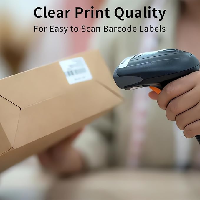 OausTect Thermal Labels 2.25 x 1.25 Barcode Labels Address Sticker, Self-Adhsive Shipping Labels, Compatible with Rollo/Zebra Thermal Label Printer (18 Rolls 1000 Labels/Roll)