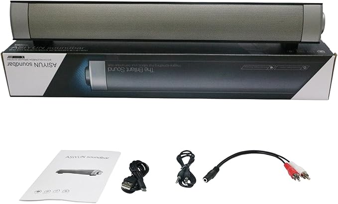 Computer Speakers for Desktop, Wired and Wireless Computer Sound Bar, Stereo USB Powered Mini Soundbar Speakers for PC Tablets Laptop Desktop Projector Cellphone