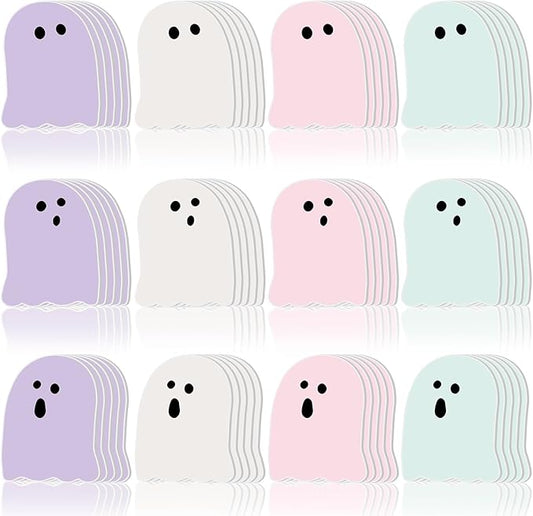 Zhanmai 1200 Pcs Halloween Ghost Sticky Notes Self-Adhesive Halloween Cute Note Pads Removable Ghost Memo Notes for School Office Home Students Teachers Present