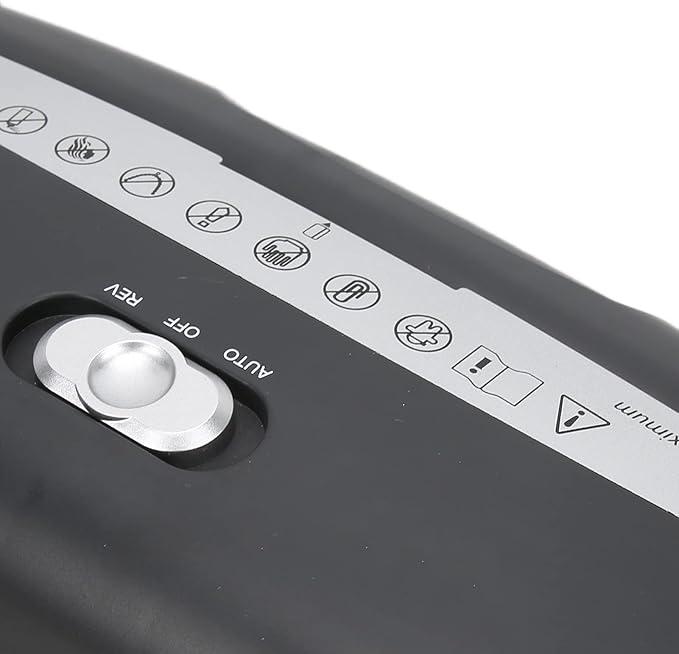 Paper Shredder, Portable Mini Paper Grinder File Shredder Mute Intelligent Shutdown Compact Overheat Protection File Shredder Desktop Shredding Machine for School Office Home Use(#2)