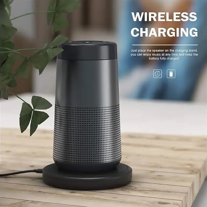 3.3ft Charging Cradle Bose SoundLink Revolve, Charging Dock for Bose SoundLink Revolve+,Charger Adapter for Bose SoundLink Revolve II, SoundLink Revolve II+ Bluetooth Speaker, Bose Charger Dock(Black)