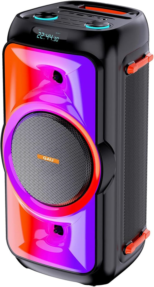 Bluetooth Speaker 160W Peak Large Stero Sound for Outdoor,Deep Bass,TWS,Loud with Lights,Portabe Wireless Big Speakers with Long Playtime,House,Projector,Movie