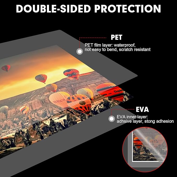 Laminating Sheets, 700 Pack Clear Thermal Laminating Plastic Paper Laminator Sheets, 9 x 11.5-Inch, 3mil, Ideal Office or School Supplies