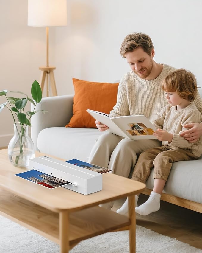 Laminator Machine, 9-Inch Thermal Laminator, Quick 4-Min Warm-Up, Jam-Free Technology, Portable Compact Design for Letter Size Sheets, Ideal for Home, Office & School Use