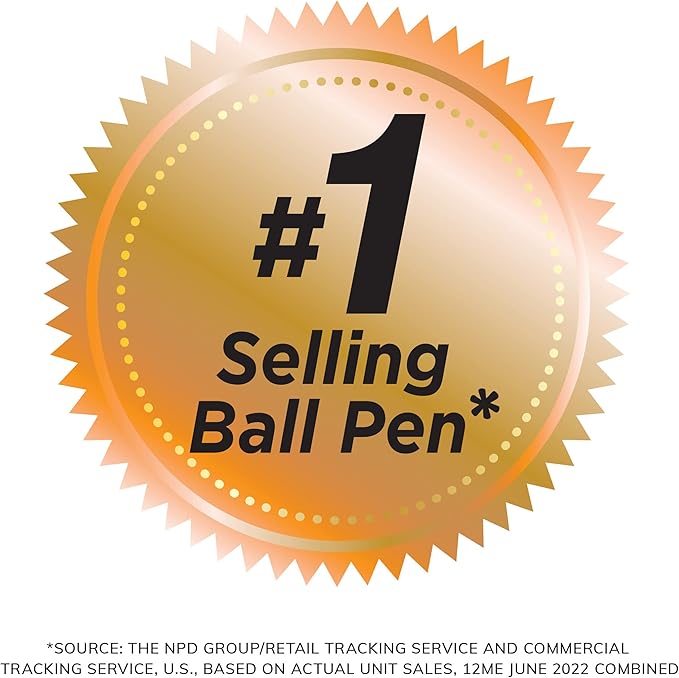 BIC Round Stic Xtra Life Blue Ballpoint Pens, Medium Point (1.0mm), 60-Count Pack of Bulk Pens, Flexible Round Barrel for Writing Comfort, No. 1 Selling Ballpoint Pens (Pack of 2)