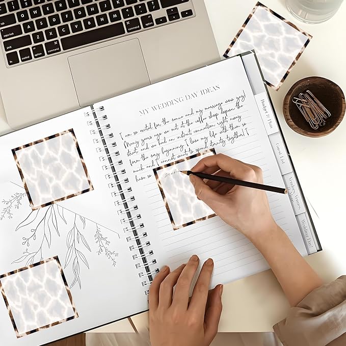 Sticky Notes 3x3 Inches, Cute Self-Stick Notes Bright Funny Sticky Note, Easy to Post for Home, Office, Notebook Cute Classic Brown Leopard