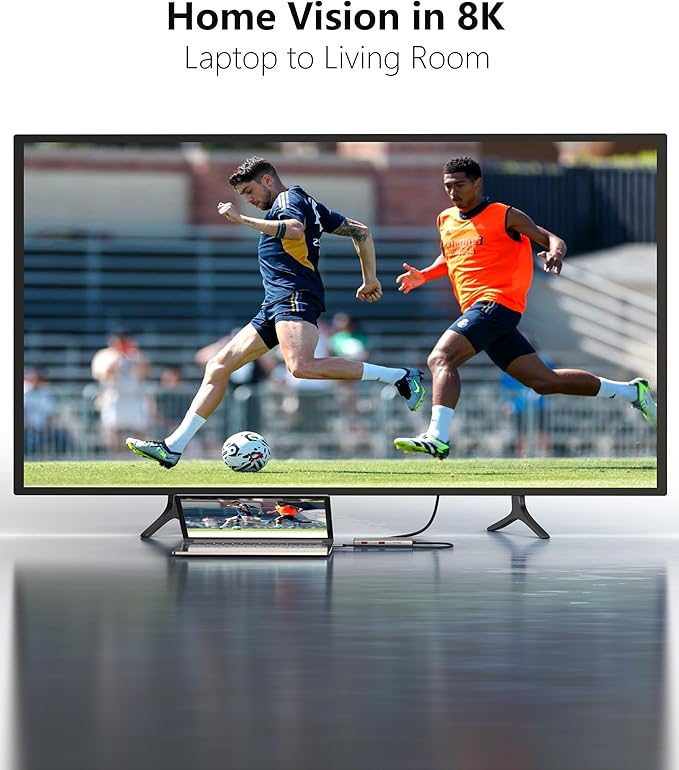 USB-C Laptop Docking Station for Triple Monitor | 7-in-1 Dock with DP 4K@160Hz/8K@30Hz + Dual HDMI 4K@60Hz, 10Gbps USB A/C, 100W PD | Laptop Dock for Windows/Mac